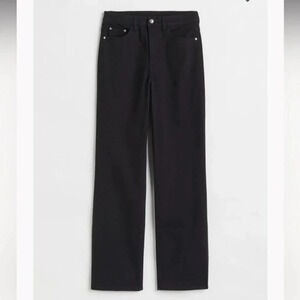 H & M Black High Waist‎ Twill Pants